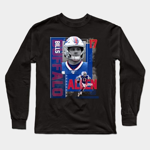 Josh Allen 17 Long Sleeve T-Shirt by today.i.am.sad